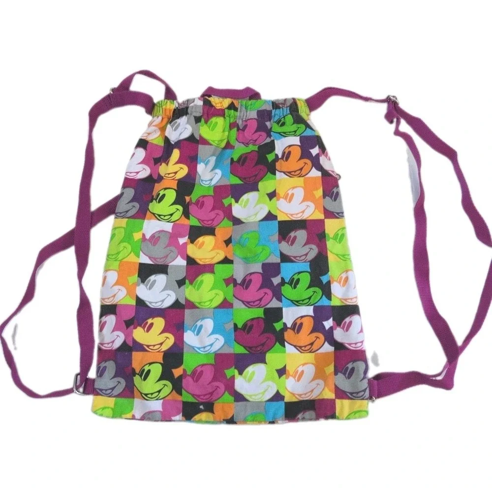 Walt Disney World‎ Mickey Mouse All Over Drawstring Backpack Bag Disney Parks